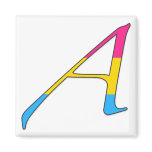 Pansexual Pride "Scarlet" Letter A magnets
