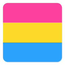 Pansexual Pride stickers - rounded