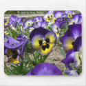 Pansies on Parade mousepads