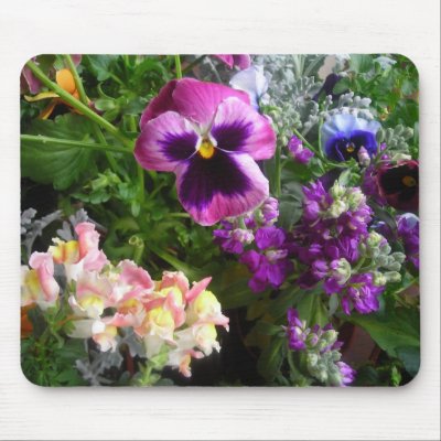 Pansy and friends mouse mat by minx267