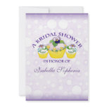 Pansy Cupcakes Bridal Wedding Shower Invitation