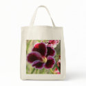 Pansy Geranium Organic Tote bags