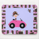Pansy Out for a Spin Mouse Pad mousepads