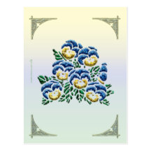 Pansy Postcard