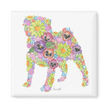 Pansy Pug magnet
