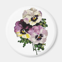 Pansy Refrigerator Magnets
