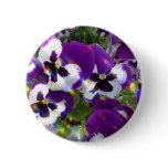 Pansy Round Button