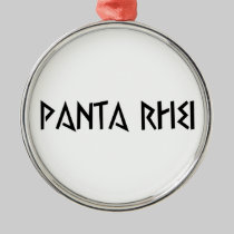 panta rhei alles fliesst ornaments