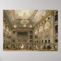 Pantheon Masquerade from 'Ackermann's Microcosm Print