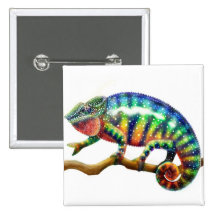 Panther Chameleon Pin