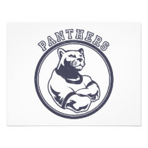 Panthers mascot personalized announcement