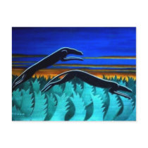 "Panthers over Agaves" Postcard