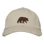 Papa Bear Brown Bear embroidered hats