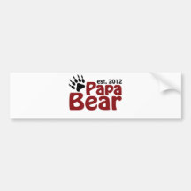 papa bear claw 2012 bumper sticker