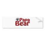 Papa Bear Claw bumper stickers