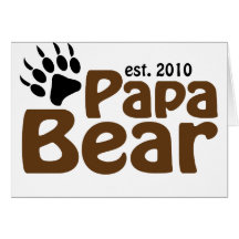 papa bear claw est 2010 cards