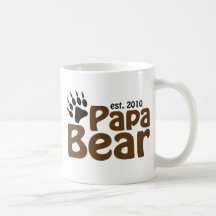 papa bear claw est 2010 mug