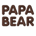Papa Bear embroidered shirts