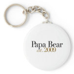 Papa Bear Est 2009 keychains