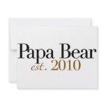Papa Bear Est 2010 invitations