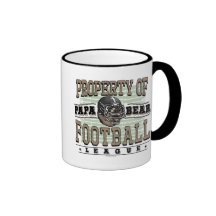 Papa Bear Football by Mudge Studios Mugs