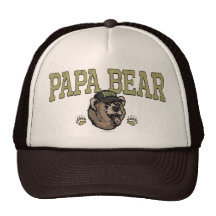 Papa Bear Gifts for Dad Trucker Hats