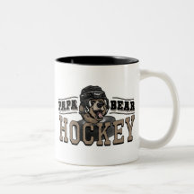 Papa Bear Hockey by Mudge Studios Coffee Mugs