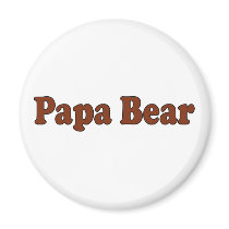 Papa Bear Fridge Magnets