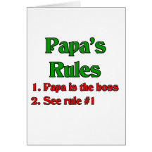 Papa Is The Boss Cards