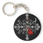 Papa Legba Voodoo Doll Veve Keychain