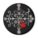 Papa Legba Voodoo Doll Veve Magnet