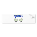 Papa of TWINS bumper stickers