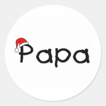Papa Round Sticker