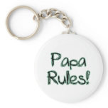 Papa Rules keychains