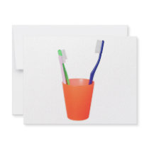 Papa toothbrush and little toothbrush announcement