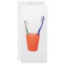 Papa toothbrush and little toothbrush customized rack card
