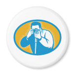 paparazzi Photographer with dslr camera magnets