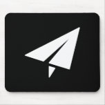 Paper Airplane Pictogram Mousepad