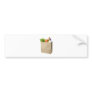 Paper bag full of groceries bumper sticker