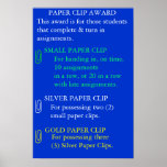 Paper Clip Award - Customized Poster