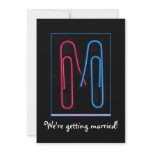 paper clips couple invitations