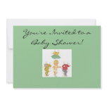 Paper Doll Baby Shower Invitation