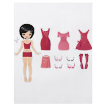 Paper doll cut flyers