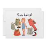 Paper Doll Invitations