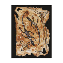 Paper Goannas Post Card
