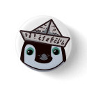 Paper Hat Penguin buttons
