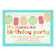 Paper Lantern Party Invitation