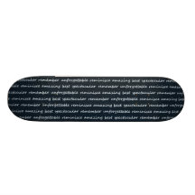 paper-spec NAVYBLUE TYPOGRAPHY MOTIVATIONAL SAYING Skate Board