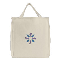 Paperdoll Chain Embroidered Bag