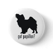 Papillon Pinback Button